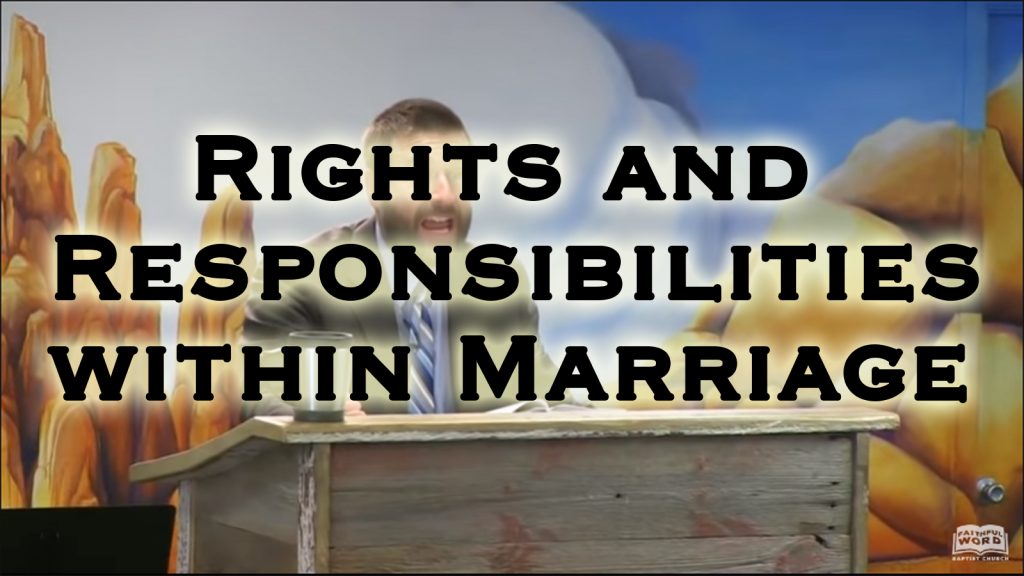 Rights and Responsibilities within Marriage