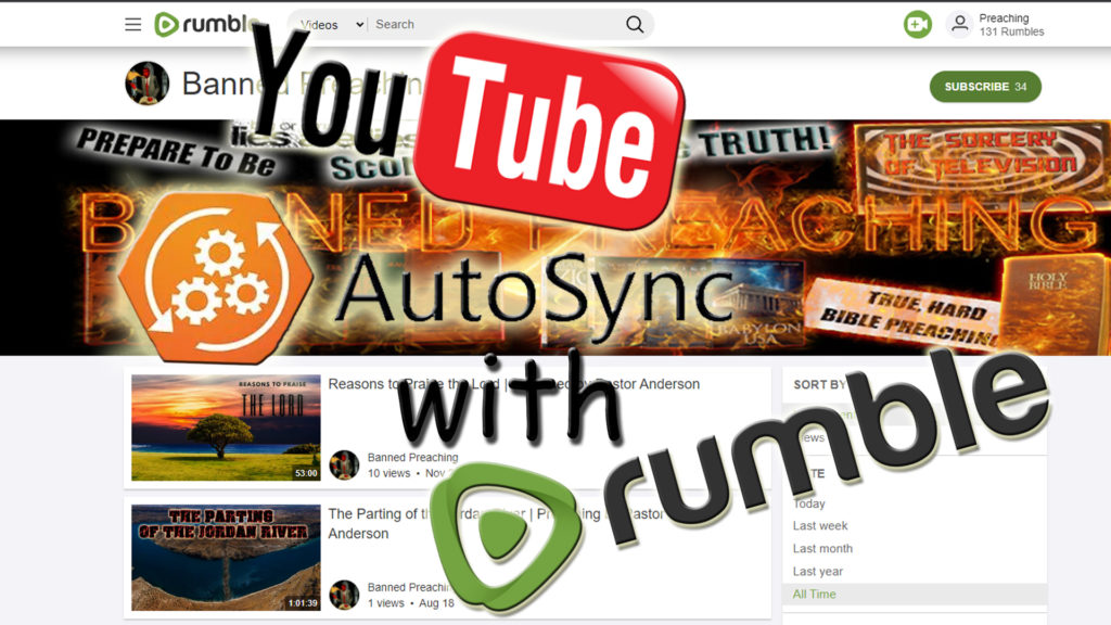 Creating a Rumble Account & Syncing Your YouTube Account to it to Automatically Transfer all Videos!